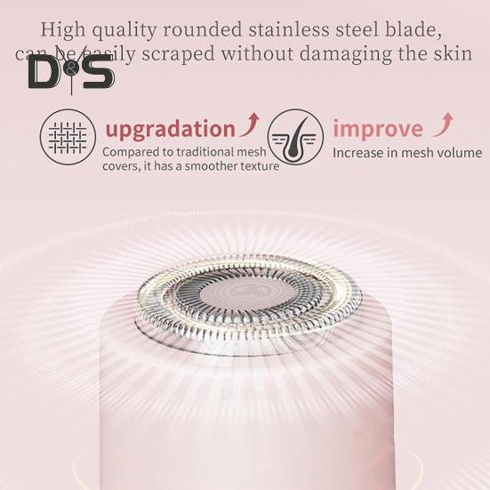 Женская электробритва с двумя головками, USB-перезаряжаемая, водонепроницаемая, портативная, для лица, тела, зоны бикини, рук, ног, эпилятор, бритва, триммер