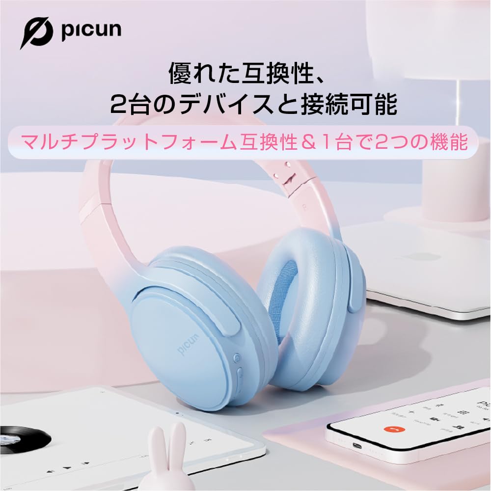 Bluetooth 5.3 Wireless Headphones, Dual-Use Wired and Wireless, Over-Ear Headphones, Noise Cancelling, Closed-Back, Sound Leakage Prevention,