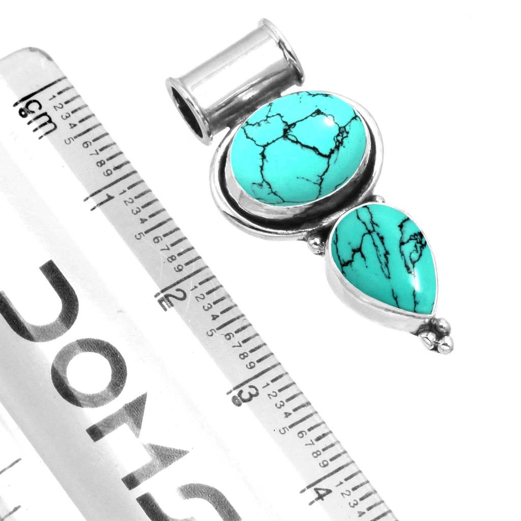 925 Sterling Silver Pendant Women Gemstone Handmade Jewelry Thanksgiving Gift Blue Green Purple Copper Turquoise Pearl Lapis Mother Of Pearl Cocktail