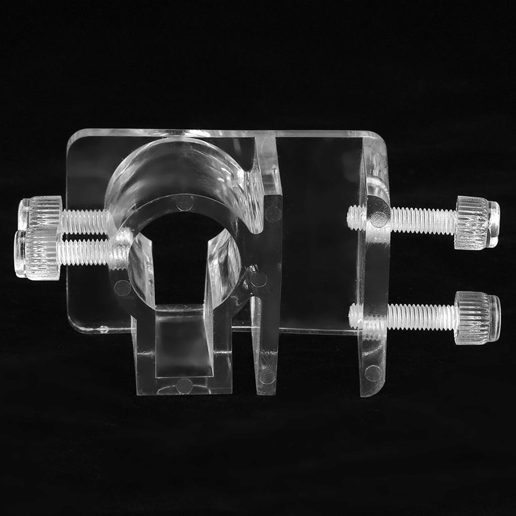 2Pcs Acrylic Transparent Aquarium Fish Tank Water Pipe Hose Fixing Clip Tube Clamp Holder