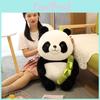 Hugging Bamboo Panda Shoots Plush Toy Animal Stuffed Doll Decoration Gift Kids