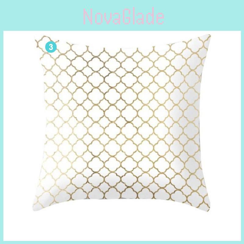 Elegant Gold Accent Pillowcase For Sophisticated Home Decoration
