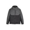 Down Jacket With Zip Hood Long Sleeves Men Outerwear Black 524109-01