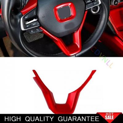 Панель-накладка на руль, декоративная накладка 1 шт. Для Honda Accord 18-22 10-го поколения, Ярко-красный