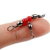 50Pcs Fishing Swivel Rolling Swivels Brass Barrel 3-way Fishing Swivel Tangle Fishing Accessories