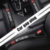 2/1Pc Carbon Fiber Car Seat Gap Filler Soft Pad Interior Accessories For Mitsubishi Outlander Lancer EX ASX L200 RALLIART Pajero
