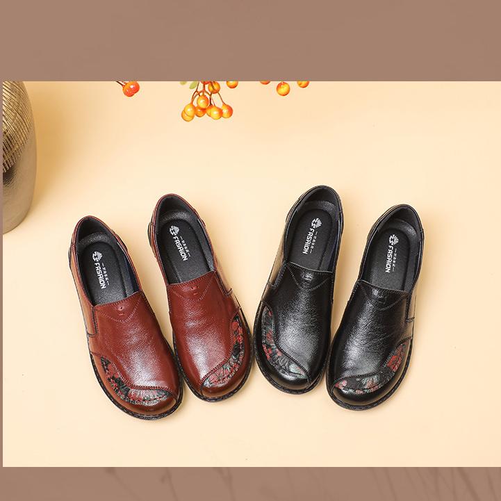 Весенние роскошные женские туфли на плоской подошве, ретро-винтажные кожаные мокасины, черные женские туфли