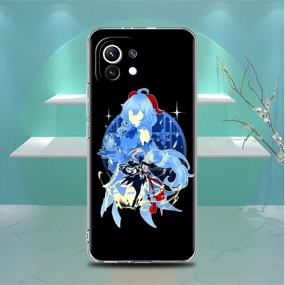 Прозрачный чехол аниме Genshin Impact для Xiaomi Mi Poco X3 NFC M3 Pro F3 F1 11 Lite 12 Note 10 11T 9T, прозрачный чехол для телефона