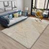 European Style Carpet Beige Rectangular Minimalist Living Room Household Bedroom Floor Mat