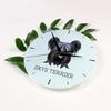 Skye Terrier -Geometryczny Zegar Ścienny Ze Zdjęciem I Napisem Marki Art-Dog