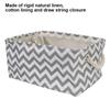 With Handle Clothes Organizer Linen Fabric Box Bedroom Closet Foldable Toys Laundry Baskets Folding Storage Basket