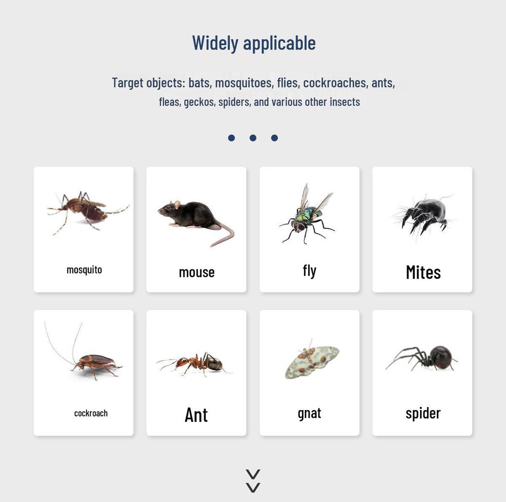 Ультразвуковой электронный бытовой отпугиватель вредителей и комаров - Мини-размер, Стандарт США