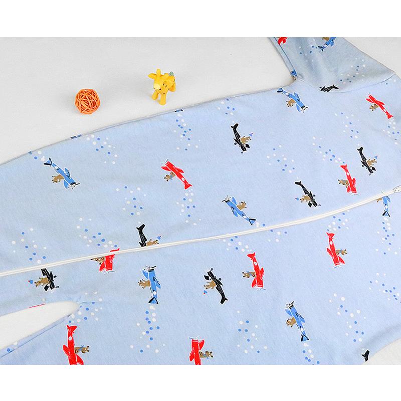 100% Хлопковые комбинезоны с длинным рукавом для мальчиков и девочек, возраст 2-7 лет, с застежкой-молнией и забавными узорами - Идеальная пижама