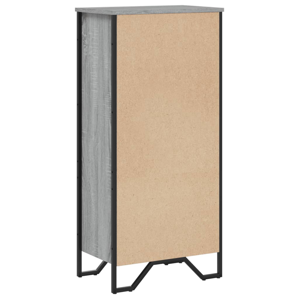 Vidaxl Regał, Szary Dąb Sonoma, 50X31X106 Cm, Materiał Drewnopochodny