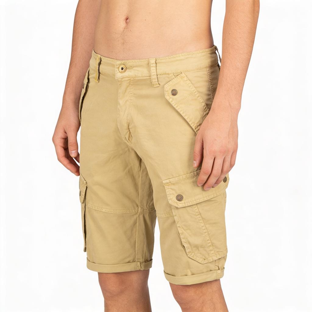 Szorty męskie Bermudy Geographical Norway PRODOL EO MEN 063 beżowy męska (SX1427H/GNO-Beige)