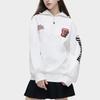 Fila Fusion Модный бренд Мать Принт Стойка Воротник Спортивный Оверсайз Пуловер Толстовка Женская толстовка Стандартный-Белый T11W342207F-WT