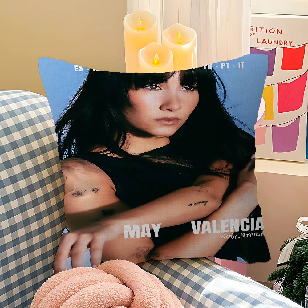 Певец A-Aitana Ocana Офисная Подушка Наволочка Автомобильная Наволочка на Подушку 45X45СМ Наволочка для Подушки под Пояс Диванная Наволочка