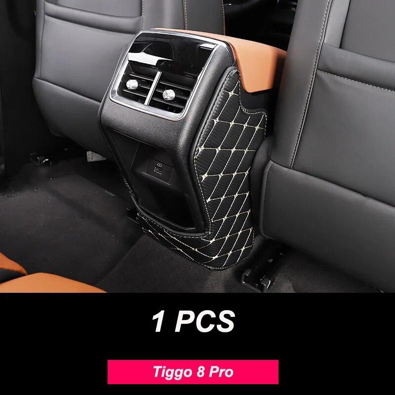 Кожаный антидетский коврик для Chery Tiggo 8 Pro 2021 2022, автомобильный водостойкий защитный чехол на спинку сиденья, сумка для хранения грязи