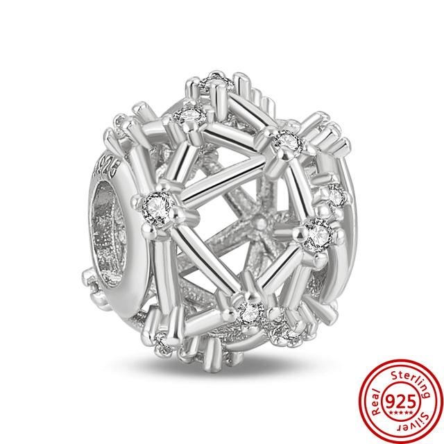 Новые туфли из серебра 925 пробы с сердечком на высоком каблуке с изображением животных, бусины, подходят для браслета-подвески, женские модные ювелирные изделия, изготовление