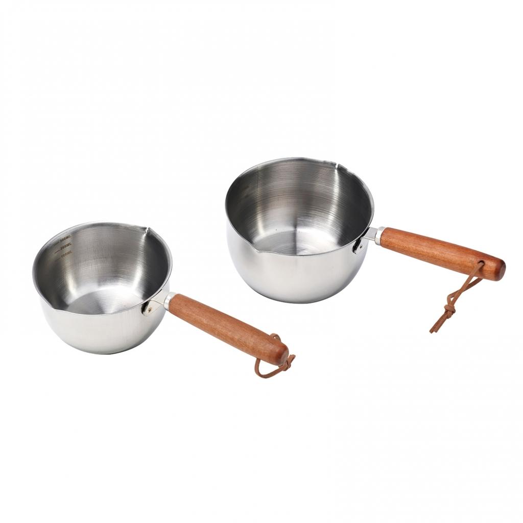 Small Pot for Hot Oil and Butter Stainless Steel Pan for Cooking and Melting