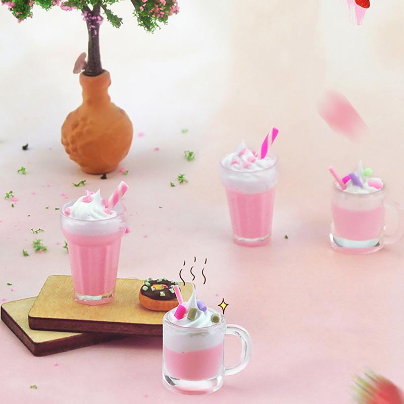 Миниатюрные игрушки, коктейльные напитки, куклы, игрушки, аксессуары для кукольного домика, миниатюрные предметы, подходящие для 1:6/1:12 кухонных украшений кукольного домика