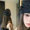 Warm Cap Sequin Knitted Hat Bow Knit Cap Casual Bowknot Beanies Hat  Autumn