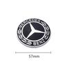Car Sticker Car Metal Flat Hood Emblem Front Badge Logo Sticker For Mercedes Benz W212 W213 W205 W177 W247 W176 CLS CLA CLK CLG 