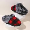 Fashion Faux Fur Plush Slippers for Women 2025 Closed Toe Keep Warm Fur Slippers Woman Comfort Soft Sole Non-Slip Cotton Padded Shoes