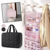 Hanging Foldableable Makeup Bag Large Capacity Jewelry&Toiletries Storage Bag Travel Cosmetic Bag Handbag Storage Organizer Case