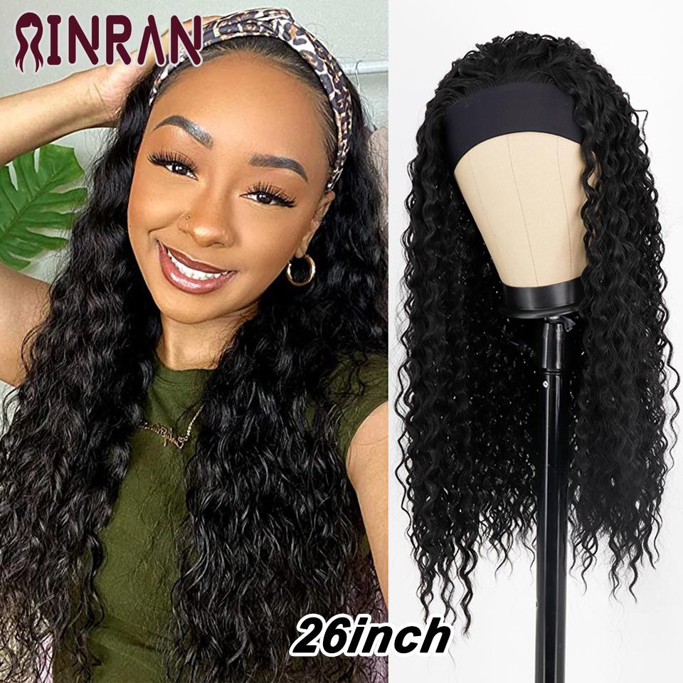 XINRAN Короткий вьющийся парик блондинки для чернокожих женщин, афро-кудрявый вьющийся парик с челкой, синтетический натуральный бесклеевой парик с эффектом омбре, коричневый блондин, парик для косплея