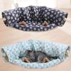 Cat Toy Tunnel Tube Tunnels Collapsible Kitten Play Tent +Bed Interactive Toy Maze- Cat House for Rabbits Small Animal