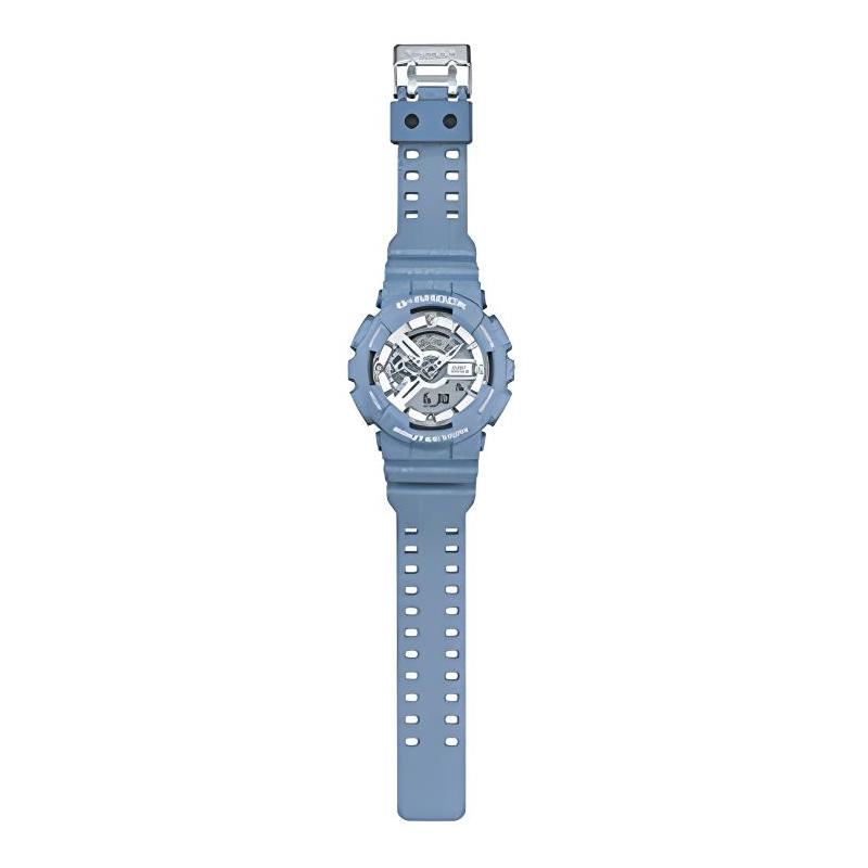 Casio Серия G-Shock GA-110 Серия 'Джинсовая Тема' Ударопрочный, Антимагнитный и Водонепроницаемый Механизм Кварцевый Механизм Ремешок из Смолы Японский GA-110DC-2A7PR