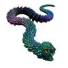 3D Printed Snake Toy Articulated Snake with Openable Mouth And Retractable Teeth Flexible Fidget Snake Toy for Adults Kids