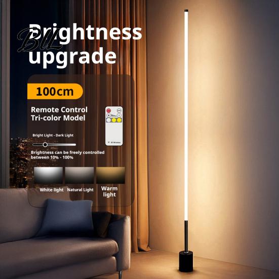 Ambient Lighting for Home Decor USB Floor Lamp Bedroom, 50/100cm Modern Standing Light with Remote, Stable Base Pets 360 Degree Dimmable LED
