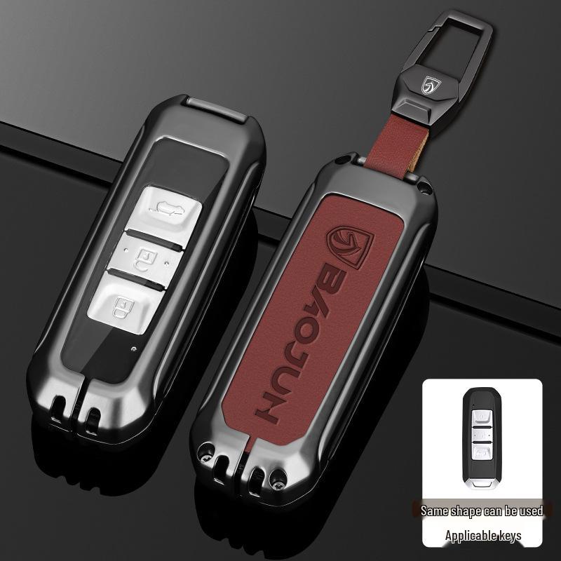 Чехол для ключа автомобиля Baojun 560/530/510/E100/730/310w/E200 с пряжкой - Металлический корпус для мужчин и женщин