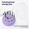 Прочный ABS Держатель для фрез для ногтей, Органайзер-коробка на 48 отверстий для салонных профессионалов