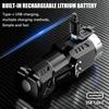 4000MAH Mini Led Flashlight USB Rechargeable Torch Powerful Work Light with Side Light and Shade Camping Lantern with Tail Magnet