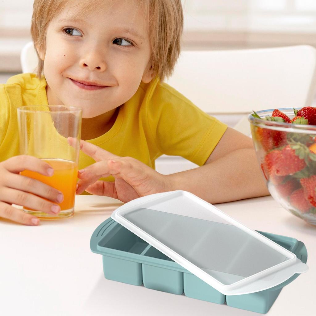 Формы для заморозки продуктов Силиконовые лотки для заморозки порций 4 ячейки Кухонный контейнер Инструмент для жарких дней для вина шампанского ресторана