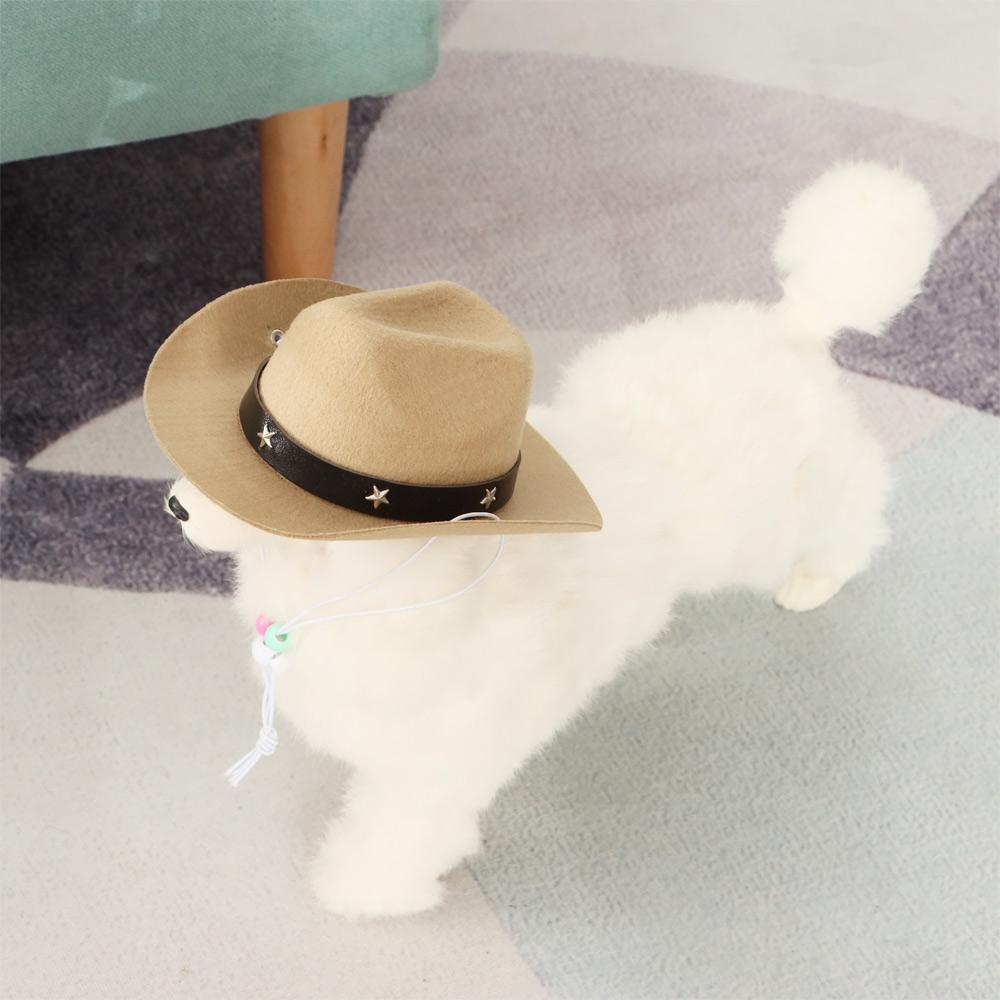 Outdoor Adjustable Pet Accessories Dogs Cats Headwear Pet Dog Hat Cowboy Hats Dogs Cat Caps