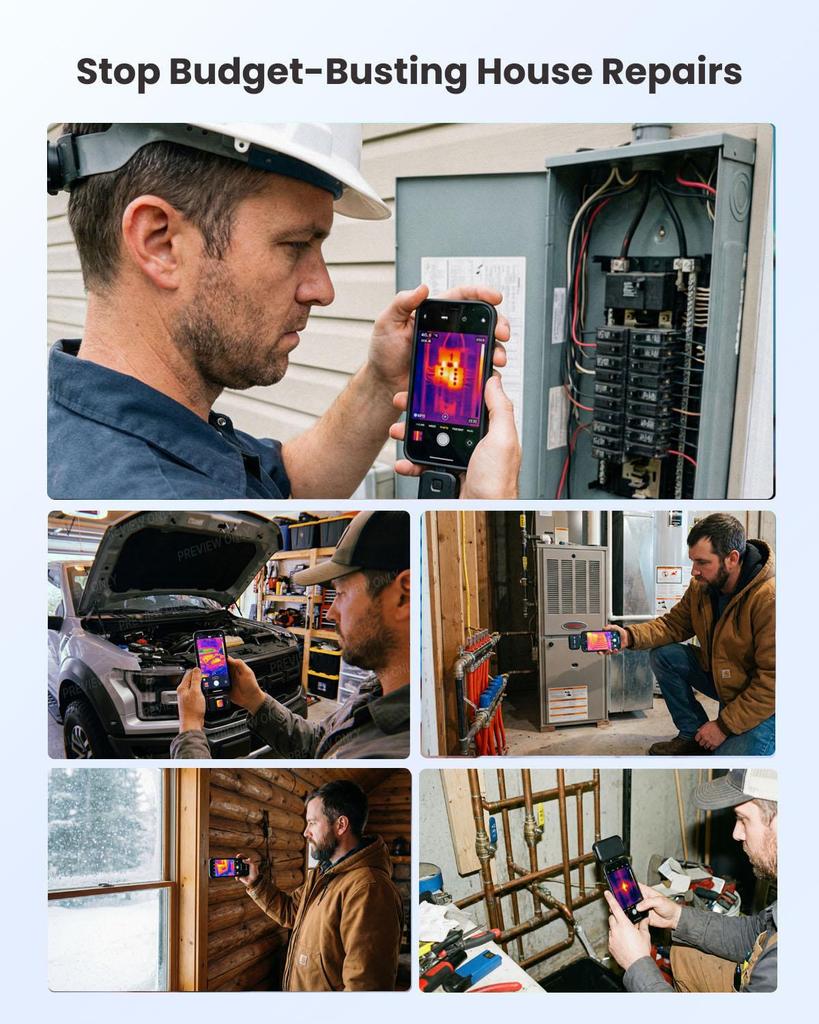 Thermal Camera, Compatible with USB-C Android Device, 512 x 384 Super Resolution, 256 x 192 IR Resolution Thermal Imager, -4°F~1022°F Temp Range -Grey