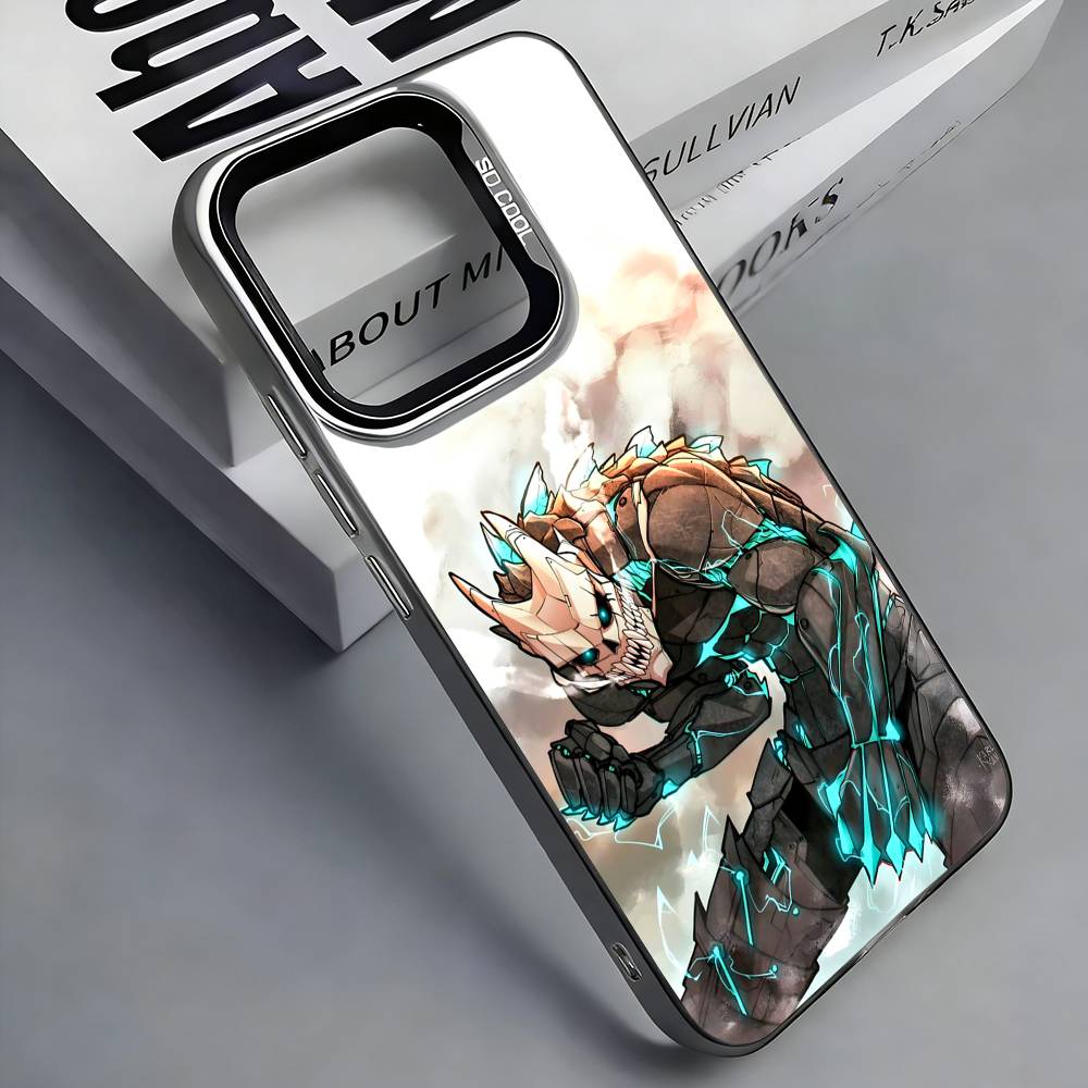 Чехол для телефона Kaiju No.8 Monster Colorful Silver Back для iPhone 17 16 15 14 13 12 11 Plus Pro Max Plus