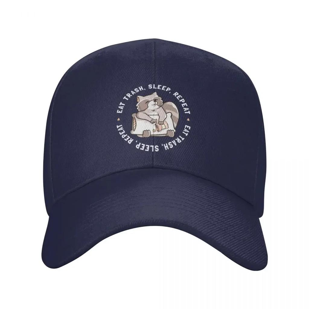Eat Garbage Sleep Repeat Cute Funny Gift Baseball Cap Golf Hat Man Baseball Men Womens
