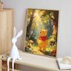 Disney Winnie The Pooh Diamond Painting Art Kit Mosaic Handmade Diy Gift Home Decor.Forest Sunlight Mushroom Flower Landscape