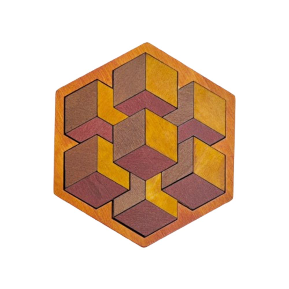Challenges Wooden Tangram Puzzle Interactive Jigsaw Puzzle Board Boys Girls
