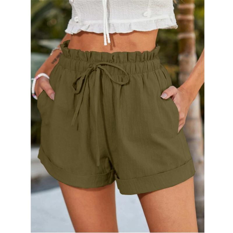 Summer Women's Solid Color Loose Casual Fashion Shorts Women