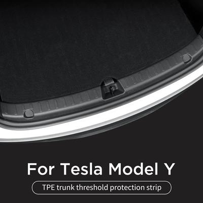 Для Tesla Model Y 2022-2025 Задняя дверь багажника Накладка на порог Внутренняя накладка на задний бампер Декоративная накладка Автоаксессуары
