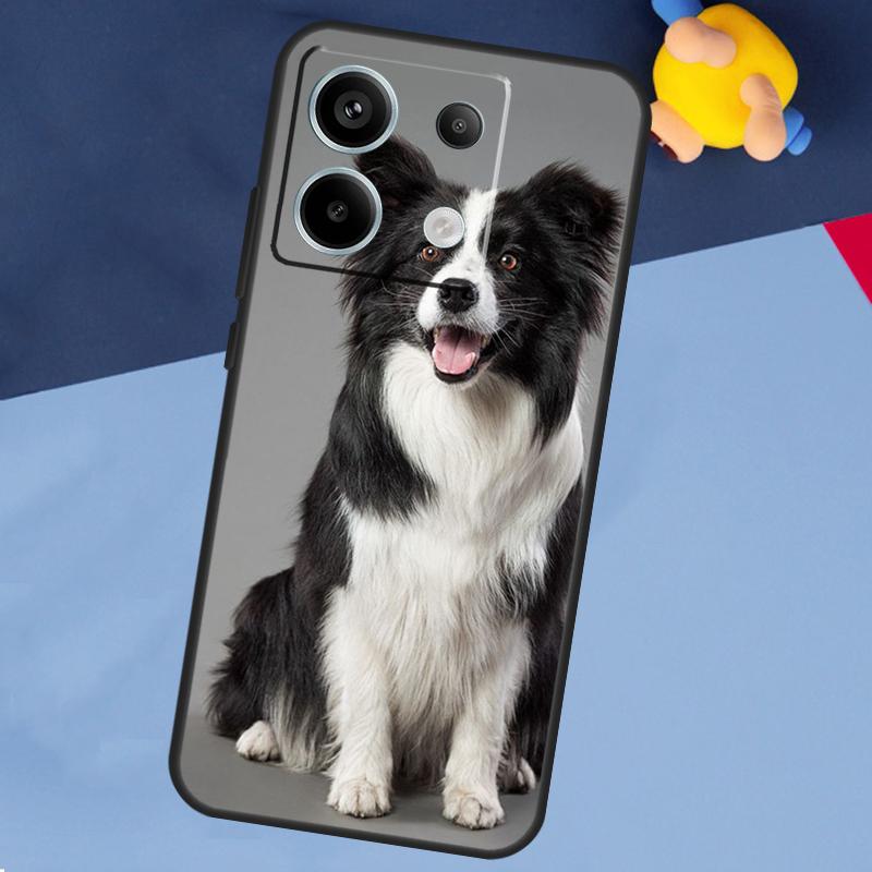 Border Collie Dog Phone Case For Xiaomi Redmi Note 13 11 9 10 12 Pro Plus 9S 10S 11S 12S 9C 10C 12C 13C Cover