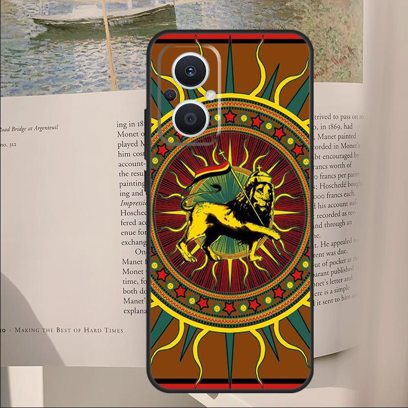 Rastafarian Lion Cover For OPPO Reno 11F 12F 13F 14F 10 11 12 13 14 Pro 7 8 Lite OPPO Find X6 X8 X9 Pro Case