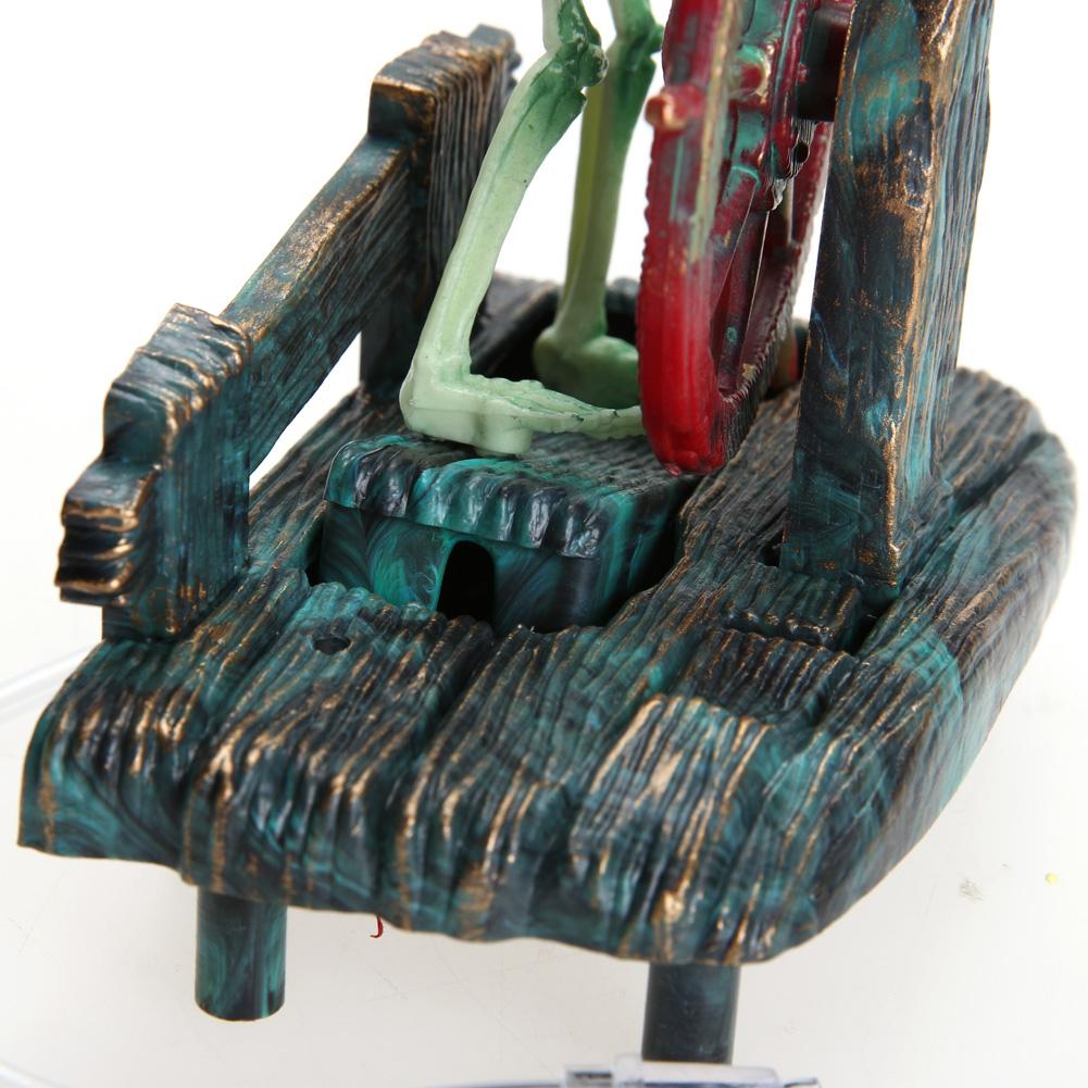 Resin Fish Tank Aquarium Decoration  Ornament Skull Pirate Captain Lifelike Delicate Colors Non-toxic Landscape Ornaments