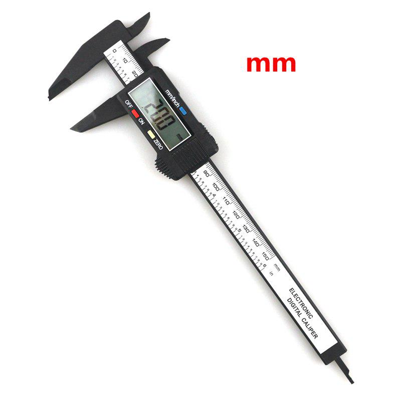 150 мм 6 дюймов ЖК-цифровой электронный штангенциркуль из углеродного волокна микрометр 0,1 мм/0,01 дюйма